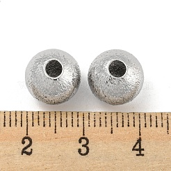 Brass Textured Beads&nbsp;KK-P258-05B-P