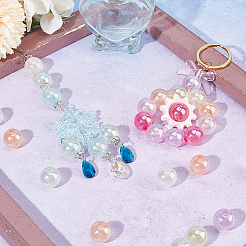 60Pcs Transparent Acrylic Beads&nbsp;OACR-SC0001-62