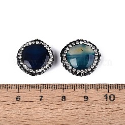 Natural Agate Rhinestone Beads&nbsp;G-Q487-03A