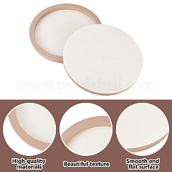 3Pcs Flat Round Wood Painting  Panels&nbsp;AJEW-AR0005-48