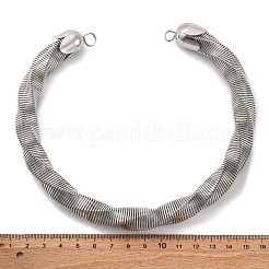 14mm Twist Iron Chain Necklaces&nbsp;NJEW-G163-02P