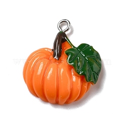 Autumn Theme Opaque Resin Pendants&nbsp;RESI-B011-15