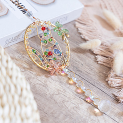 Flat Round with Cat Suncatchers&nbsp;PW-WG25459-01