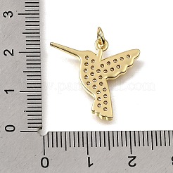 Brass Micro Pave Clear Cubic Zirconia Pendants&nbsp;CU-CBAA556-06A