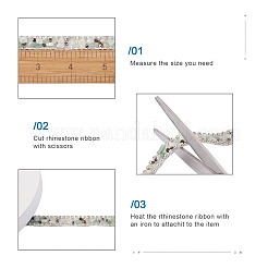 2 Yards Hotfix Rhinestone Tape&nbsp;DIY-BT0001-32