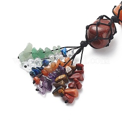 7 Chakra Gemstone Hanging Decorations&nbsp;HJEW-JM00805-01