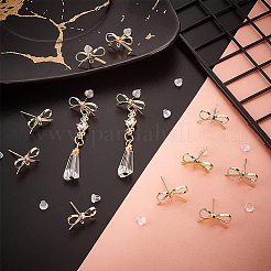 12Pcs Brass Stud Earring Findings&nbsp;KK-BC0008-49