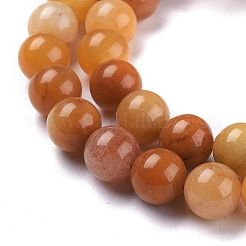 Natural Topaz Jade Beads Strands&nbsp;G-K410-08-8mm