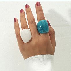 2Pcs Acrylic Finger Rings&nbsp;WGCB53E-01