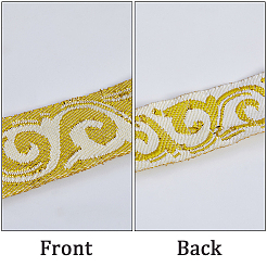 Embroidery Polyester Ribbons&nbsp;OCOR-WH0077-98D