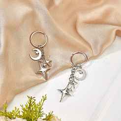 Star & Moon Alloy Keychain&nbsp;KEYC-SW00014-04