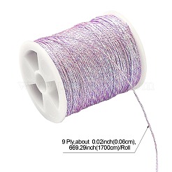 17M Rainbow Color Polyester Sewing Metallic Thread&nbsp;OCOR-E026-08D