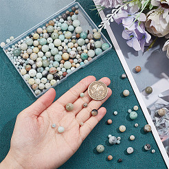 4 Strands 4 Styles Natural Flower Amazonite Beads Strands&nbsp;G-NB0005-22