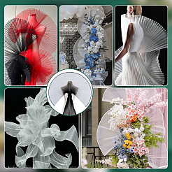 Organza Mesh Fabric&nbsp;OCOR-WH0082-312A