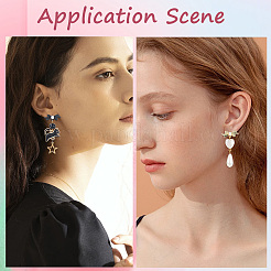 30Pcs 3 Colors Alloy Stud Earring Findings&nbsp;FIND-SP0003-77