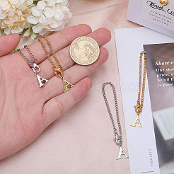 304 Stainless Steel Letter A Charms Pendant Decoration&nbsp;HJEW-GL00002