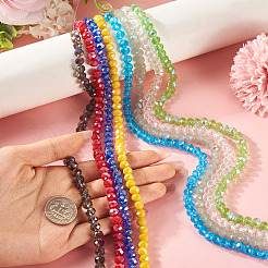 8 Strands 8 Styles Electroplate Glass Beads Strands&nbsp;EGLA-TA0002-91