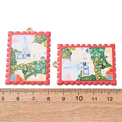 Printed Alloy Pendants&nbsp;AL-CBA7256-15G-01