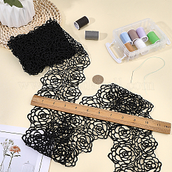 Polyester Lace Trim&nbsp;OCOR-WH0111-142A
