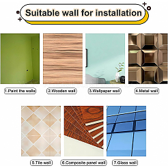 Acrylic Mirror Wall Stickers&nbsp;DIY-WH0504-38C
