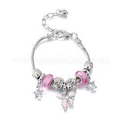 Alloy Enamel European Beads Charm Bracelets&nbsp;BJEW-F495-22P
