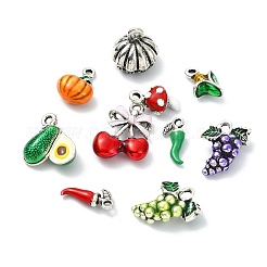 10Pcs 10 Styles Alloy Enamel Charms&nbsp;FIND-CJ0005-68