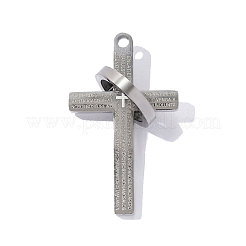 304 Stainless Steel Pendants&nbsp;STAS-OY017-65G