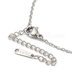 Non-Tarnish 304 Stainless Steel Pendant Necklaces&nbsp;NJEW-H010-02P