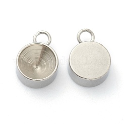 Non-Tarnish 202 Stainless Steel Pendant Rhinestone Settings&nbsp;X-STAS-F266-21D-P