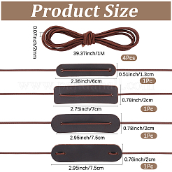 4Sets 4 Sizes Leather Notebook Protective Cover&nbsp;FIND-CP0003-74B