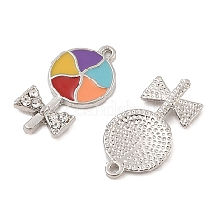 Rack Plating Alloy Enamel Pendants&nbsp;PALLOY-R451-06P