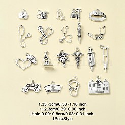 20Pcs 20 Style Tibetan Style Zinc Alloy Pendants&nbsp;TIBEP-YW0001-72