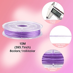 8 Rolls 8 Colors Strong Stretchy Beading Elastic Thread&nbsp;EW-FS0001-02