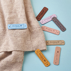 Microfiber Leather Labels&nbsp;DIY-TA0003-14
