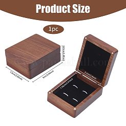 Wood Cuff-link Gift Storage Magnetic Boxes&nbsp;CON-WH0089-265A