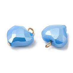 Imitation Jade Glass Pendants&nbsp;KK-Q777-01G-01