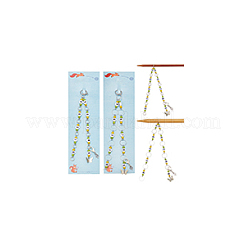 Acrylic & Glass Beaded Knitting Row Counter Chains&nbsp;HJEW-NB00112