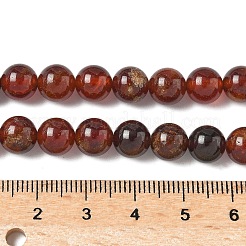 Natural Orange Garnet Beads Strands&nbsp;G-G271-B01-8mm