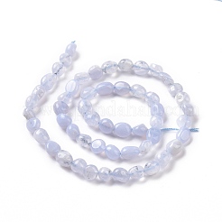 Natural Blue Chalcedony Beads Strands&nbsp;G-K203-26