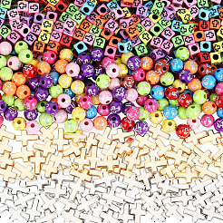 800Pcs Acrylic Beads&nbsp;MACR-PA0001-42