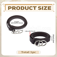 PU Imitation Leather Chain Belts&nbsp;AJEW-WH0270-673D