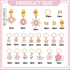 60Pcs 22 Styles Aluminum & Iron Hair Clip&nbsp;HJEW-DR00304