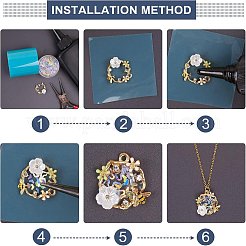 24Pcs 6 SAtyle Alloy Pendants&nbsp;FIND-CA0004-25
