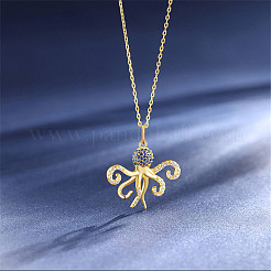 Octopus 925 Sterling Silver Pendant Necklaces&nbsp;JN1001A
