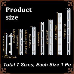 7Pcs 7 Styles Stainless Steel Corset Busk&nbsp;FIND-NB0006-66