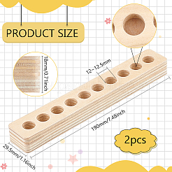 Wood Clip Floss Holder&nbsp;FIND-WH0290-74A