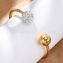 304 Stainless Steel Cuff Bangles&nbsp;BJEW-A036-05G