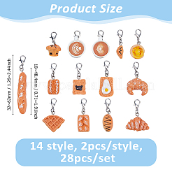 27Pcs 14 Style Resin Locking Stitch Markers&nbsp;HJEW-HS00081