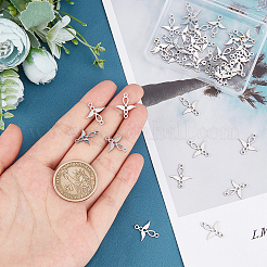 201 Stainless Steel 2-Loop Link Pendants&nbsp;STAS-UN0034-64