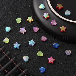100Pcs 2 Styles Transparent Acrylic Beads&nbsp;OACR-YW0001-49